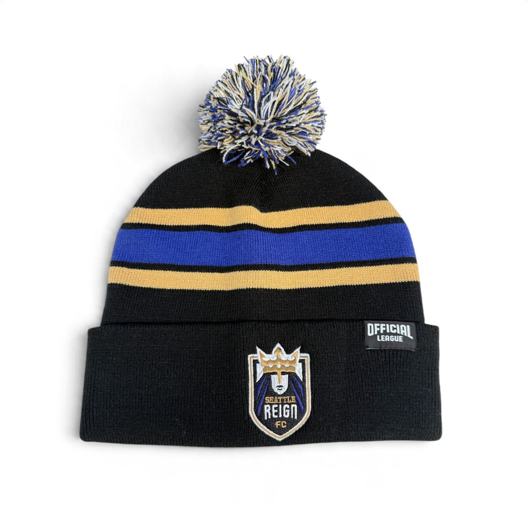 Seattle Reign FC Stripe Pom Beanie
