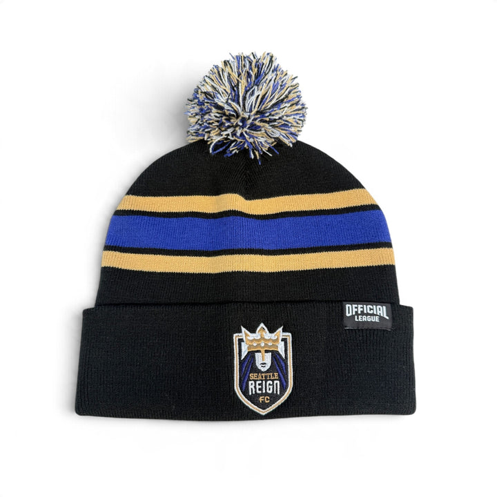 Seattle Reign FC Stripe Pom Beanie