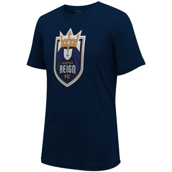 Reign Ringer Tee Unisex SRFC Shield Origins Tee - Reign FC Shop