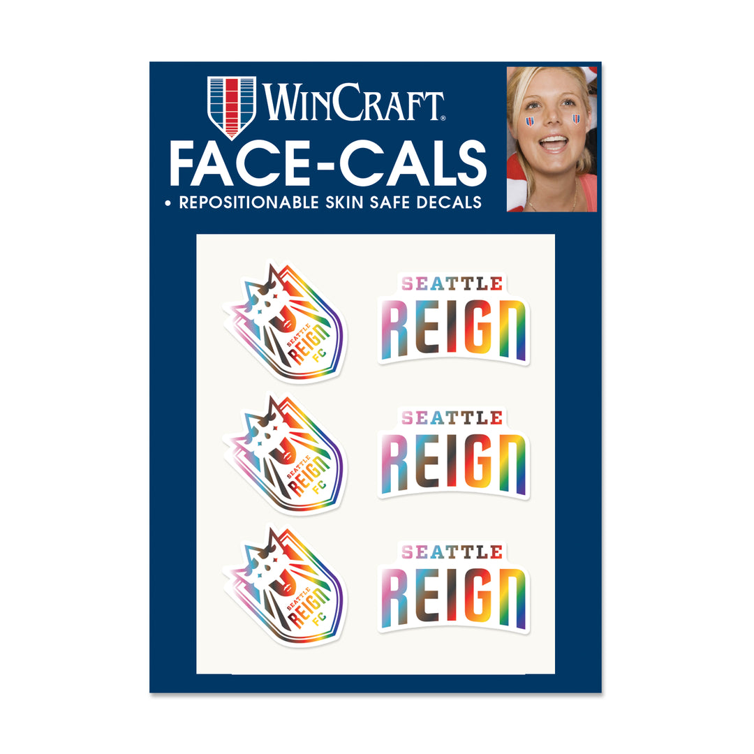 Seattle Reign FC Pride Face Decals