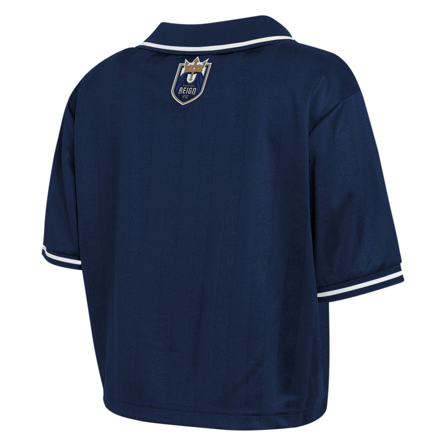 Narrow Fit Cropped Polo Tee