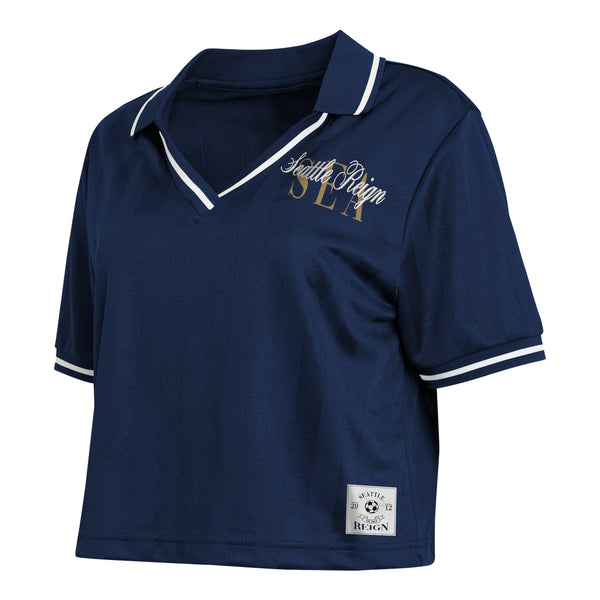 Narrow Fit Cropped Polo Tee