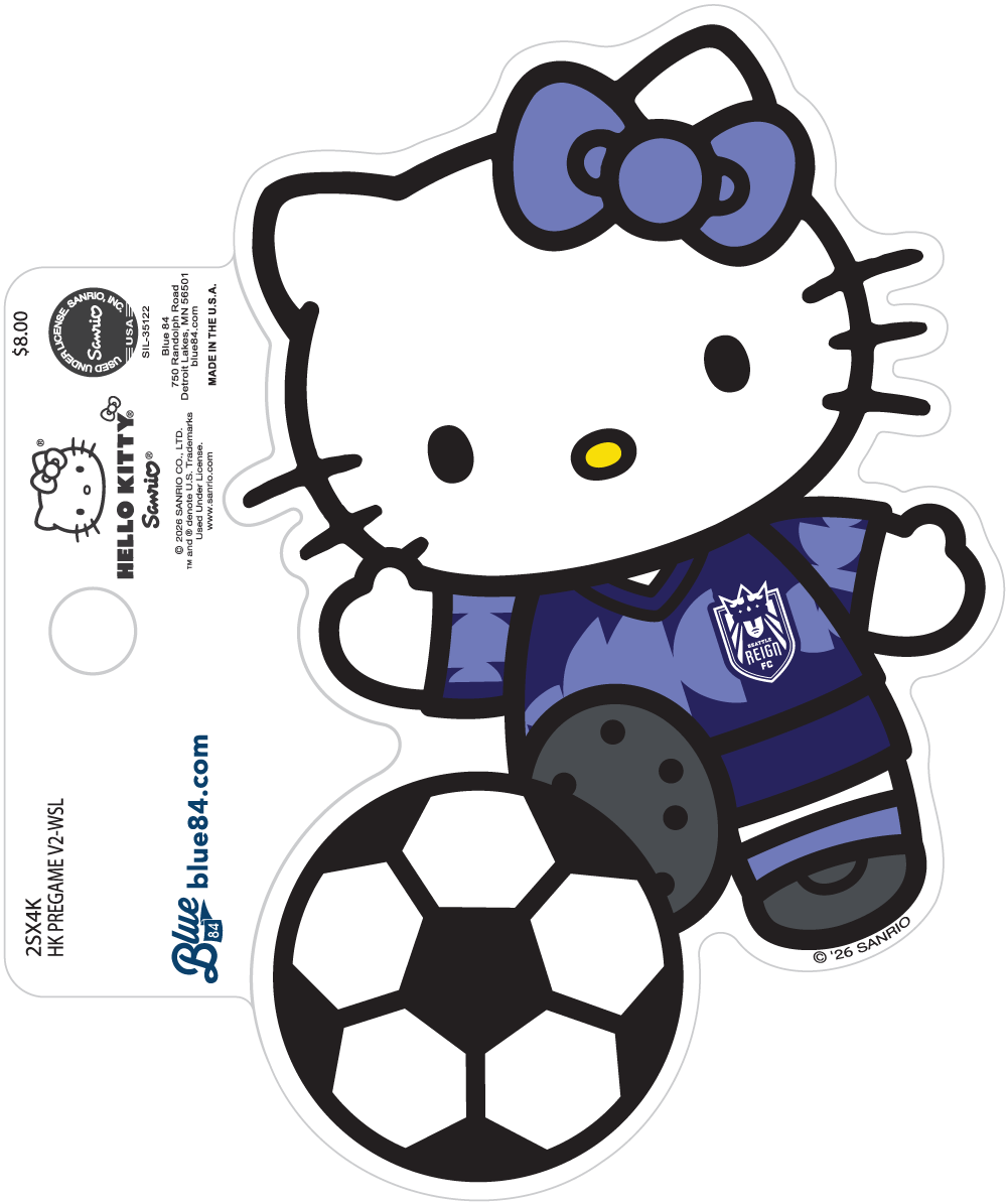 Seattle Reign FC X Hello Kitty Soccer Kick Decal